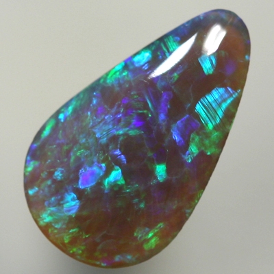 SOLID BLACK CRYSTAL OPAL Sparkles of green and blue 